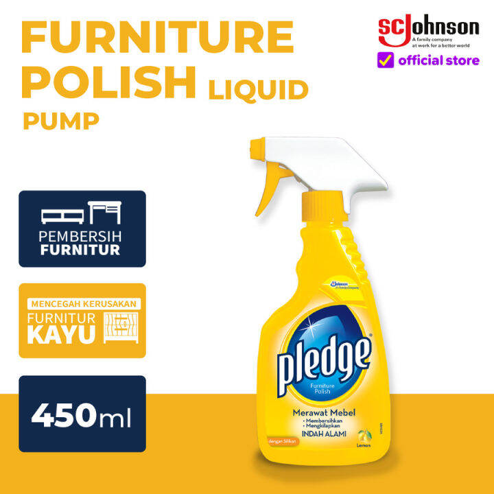 Pledge Furniture Polish Liquid Pump 450ml Lazada Indonesia