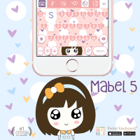 Mabel 5 Keyboard Theme⎮(E-Voucher) for Pastel Keyboard App