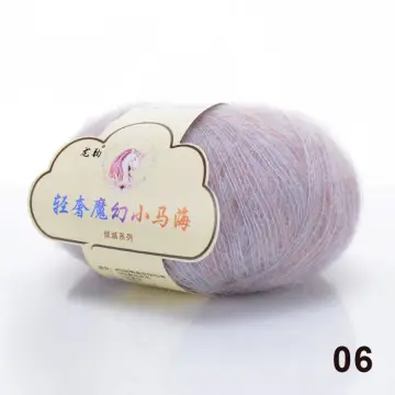 50g Mohair Silk Wool Yarn For Knitting Thin angora Mohair Soft Crochet  Yarns Hand Knit Sweater Scarf Shawl Cardigan Puffy Thread