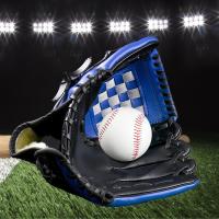 ถุงมือมือซ้ายเบสบอลถุงมือซอฟท์บอลสำหรับนักตีในสนามที่ถุงมือเบสบอล