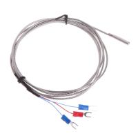 สแตนเลส RTD PT100 อุณหภูมิ SENSOR Thermocouple 2 เมตร 3 สายสาย