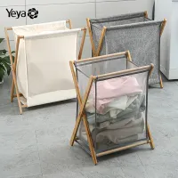 YEYA Shopping mall ตระกร้าผ้า ตะกร้าใส่ผ้า ตะกร้าพับได้ ของใช้ในบ้าน minimal ห้องน้ำ