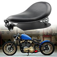 ✖✱ 1 SET Motorcycle Retro Leather Solo Seat 3 Spring Bracket for Harley Custom Chopper Sportster Bobber Honda Yamaha Kawasaki