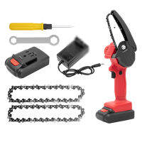 【มัลติฟังก์ชั่น】24V แบบพกพา Mini Chainsaw 4นิ้วน้ำหนักเบาไฟฟ้าไร้สายลูกโซ่กับป้องกันการสาด Board มือถือกรรไกรตัดแต่งกิ่งเลื่อยโซ่สำหรับ Courtyard Garden กิ่งต้นไม้ตัดไม้ตัด