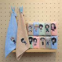 【CW】 5pcs/lot Anime  Kimetsu No Yaiba Qute Tanjirou Nezuko towels cute face towel Handkerchief for women man boy girl