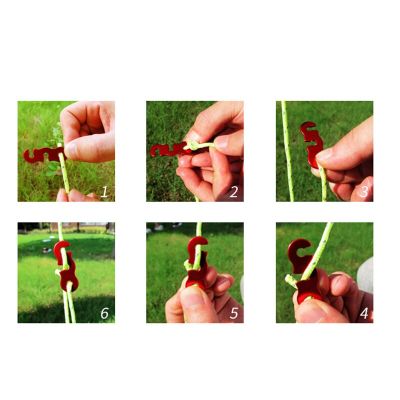 ；。‘【； Adjustable Camping Tent Cord Rope Buckle S Type Tensioners Fastener Kit Outdoor Camping Tents Securing Accessories