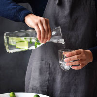 Nordic Style New Transparent Glass Pot Cup Creative Glass Flower Tea One Drink Simple Juice Cup Heat-Resistant Cold Water Jug