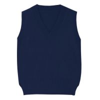 V-neck waistcoat vest sleeveless knit top loose pullover