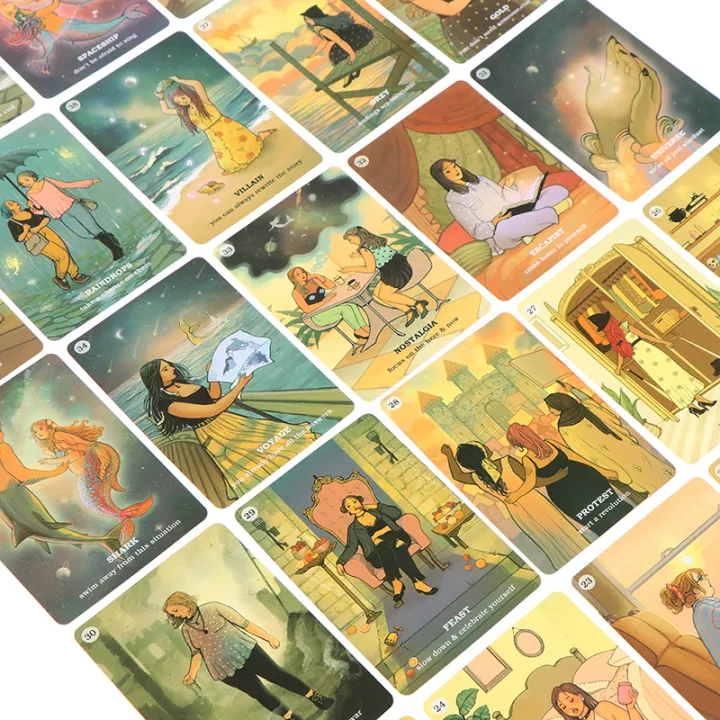 WXGR 45PCS Tarot Card For Believe In Your Own Magic Oracle Deck Board