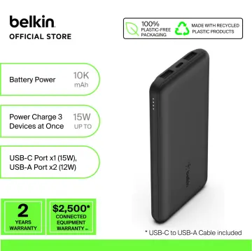  Belkin BoostCharge Wireless Power Bank 5K w/MagSafe Compatible  7.5W Charging, Built-in Pop-up Kickstand - Compatible w/iPhone 15, 15 Plus,  15 Pro, 15 Pro Max, iPhone 14, AirPods, and More - Purple 