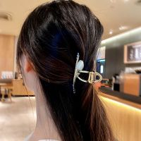 EDTUD เรียบหรู วินเทจ มุก Barrettes อารมณ์ ทิวลิป คลิปปลาฉลาม กรงเล็บผมผู้หญิง คลิปปูขน ที่รัดผมเกาหลี