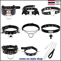 Punk Gothic Rock Leather Choker