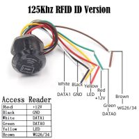 เครื่องอ่าน9 15V 125Hz เครื่องอ่านใกล้เคียง13.56Mhz สำหรับเครื่องรีดการควบคุมการเข้าถึงด้วยอินเตอร์เฟส Wiegand พร้อมเอาต์พุต26 34เอาต์พุต125Hz