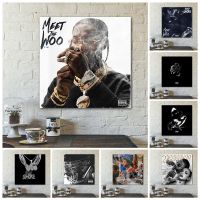 2023✹ Canvas Painting SMOKE Poster Pop Music Album Cover Wall Stickers Rap Hip-hop Rap Music Peripherals For Living Room Decoration