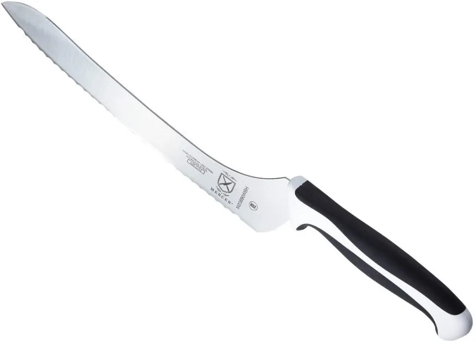 Mercer Culinary Ultimate White, 11 Inch Slicer Wavy Edge