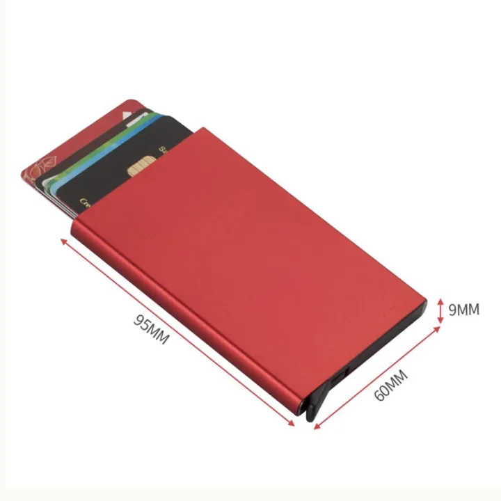 new-free-name-engraving-anti-theft-credit-card-holder-mini-thin-aluminium-metal-wallets-pocket-case-pop-up-purse-for-women-men