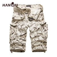 2021 Summner Cotton Mens Cargo Shorts Fashion Camouflage Male Shorts Multi-Pocket Casual Camo Outdoors Tolling Homme Short Pants