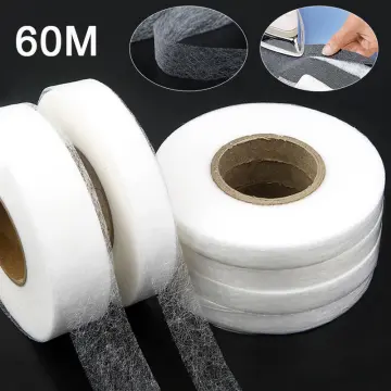 4 Pieces White Double Sided Sewing Accessory Adhesive Tape Cloth Apparel  Fusible Interlining Fabric Tape