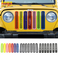 BAWA รถใส่ด้านหน้าตาข่าย Grille ตกแต่งอุปกรณ์เสริมสำหรับ Jeep Wrangler TJ 1997-2006ภายนอกสำหรับ Wrangler TJ