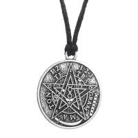 Antique Tetragrammaton Pentacle Pentagram Necklace Pendant  for Men Gothic Wiccan Talisman Pagen Amulet Choker Jewelry Bijoux