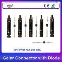 10A 15A 20A 30A Diode Suit 5PCS Solar Connector for 14 12 10 AWG Wire Compatible with MC  4.0 Male Female Connectors Wires Leads Adapters