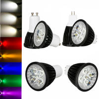 RANPO สปอตไลท์ LED หรี่ได้ GU10 220V MR16 12V หลอดไฟโคมไฟ Epistar 9W 12W 15W 85-265V ไฟสีสันสดใส