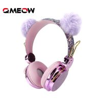 ZZOOI Cute Kids Wired Headphone with Microphone 3.5mm Music Stereo Earphone Computer Mobile Phone Gamer Cat Headphones Girl Gift