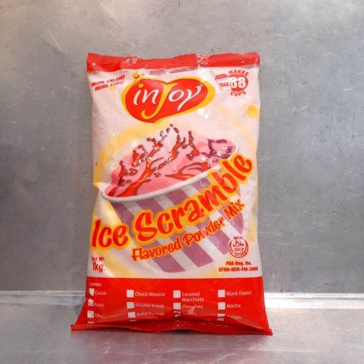 Injoy Ice Scramble Flavored Powder Mix (1kg) Classic Lazada PH
