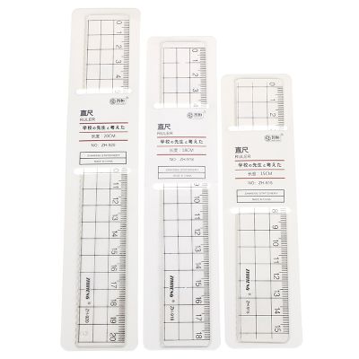 【CW】 1pcs 15cm 18cm 20cm Transparent Ruler Plastic Stationery School Supplies