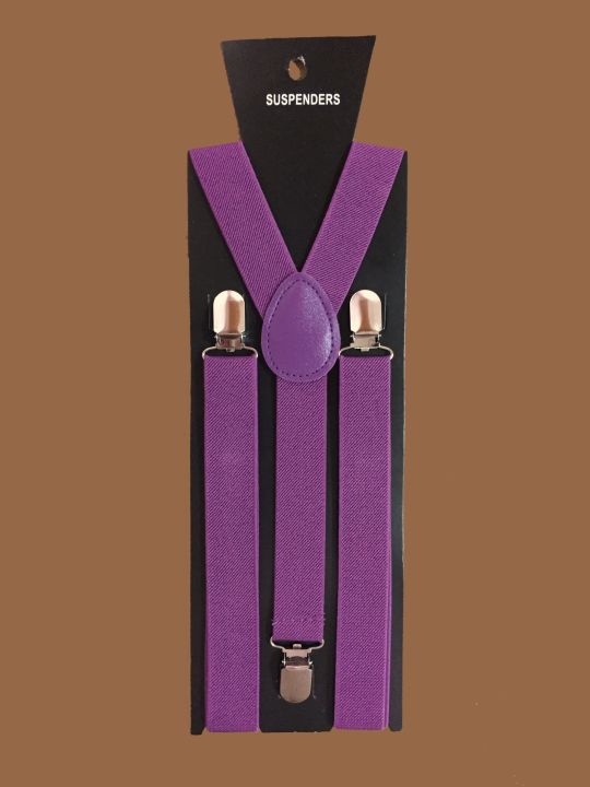 สายเอี๊ยม สีม่วง  Purple Suspenders