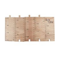 60-210CM Wooden Kids Height Growth Chart Ruler Baby Children Height Gauge Room Decoration Wall Meter Measurement Stickers