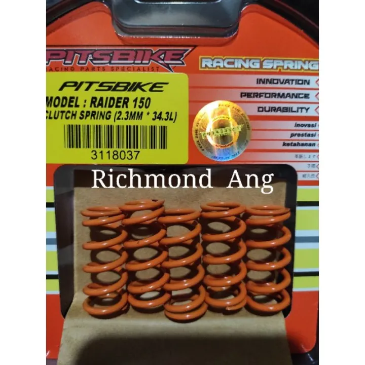 Pitsbike racing clutch spring Raider 150 R150 carb type and fi fuel