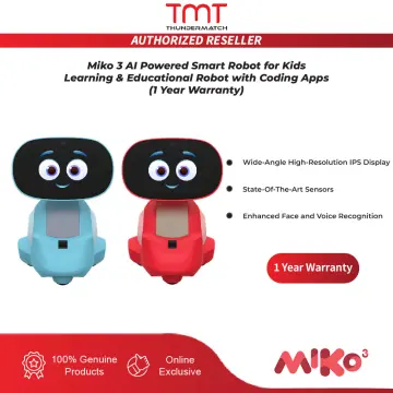 Miko 3: AI-Powered Smart Robot for Kids Red