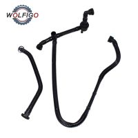 WOLFIGO 2pcs Crankshaft Exhaust Pipe Car Engine Crank Case Breather Hose For VW Passat Audi A4 A6 A8 078103223B 078103224R