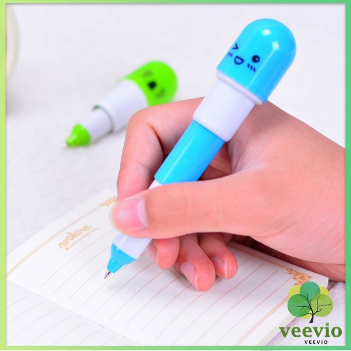 veevio-ปากกาแคปซูล-ปากกาลูกลื่น-ปากกาแฟชั่น-capsule-ballpen-มีสินค้าพร้อมส่ง-on-sale