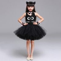 ⊕ Girls Black Kitty Cat Costume Kids Kitty Halloween Costume - Dress Outfit Kids - Aliexpress