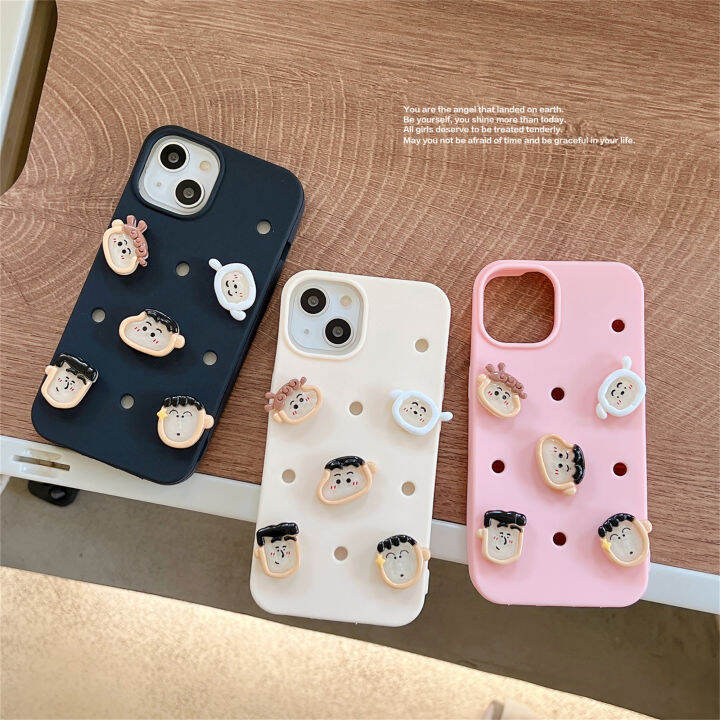 เคสเคสโทรศัพท์-iphone-ลายดินสอสีการ์ตูนญี่ปุ่นน่ารักสุดน่ารักดีไซน์สวยป้องกันการกระแทกทำจากซิลิคอนนิ่มซึ่งถอดออกได้ออกแบบให้มีเสน่ห์สำหรับ-iphone-14-13-12-11-pro-max