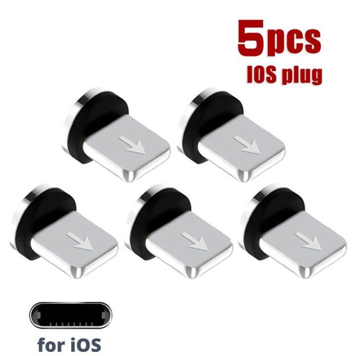 uslion-5pcs-type-c-micro-usb-magnetic-plugs-for-mobile-phone-replacement-parts-durable-type-c-converter-charging-cable-adapter-cables-converters