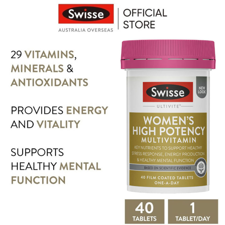 Swisse Women’s High Potency Multivitamin 40 Tablets (EXP:11 2024) | Lazada