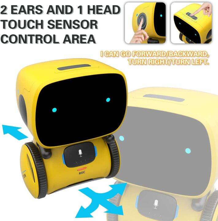 Emo Robot Smart Robots Dance Voice Command Sensor, Singing, Dancing