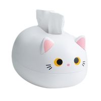 Multifunction Tissue Box Kitchen Napkin Storage Box Wc Paper Container Desktop Toilet Paper Holder Cute Cat Style Decorate New