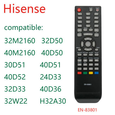 Hisense EN-83801 New Original LCD LED TV HDTV Remote Control Fernbedienung Hisense H32A30 Fit For Model 32M2160 40M2160 32D50 40D50 30D51 40D51 40D52 24D33 32D33 40D36 32W22（Does not support ER-8380232D52)