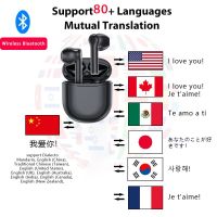 For Travel Translation Headphones 80 Languages Instant Translated Smart Voice Translator Wireless Bluetooth Translator Earphone