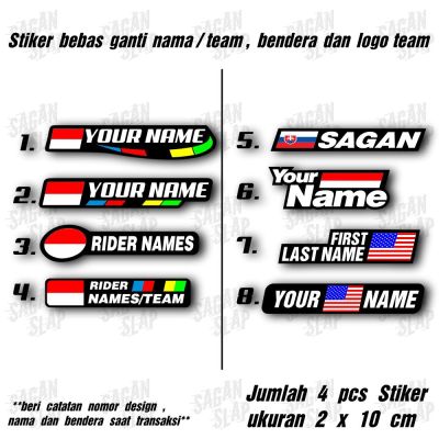 Flag Name Sticker Flag Logo Name Decal Sticker Team Shop Onlineshop