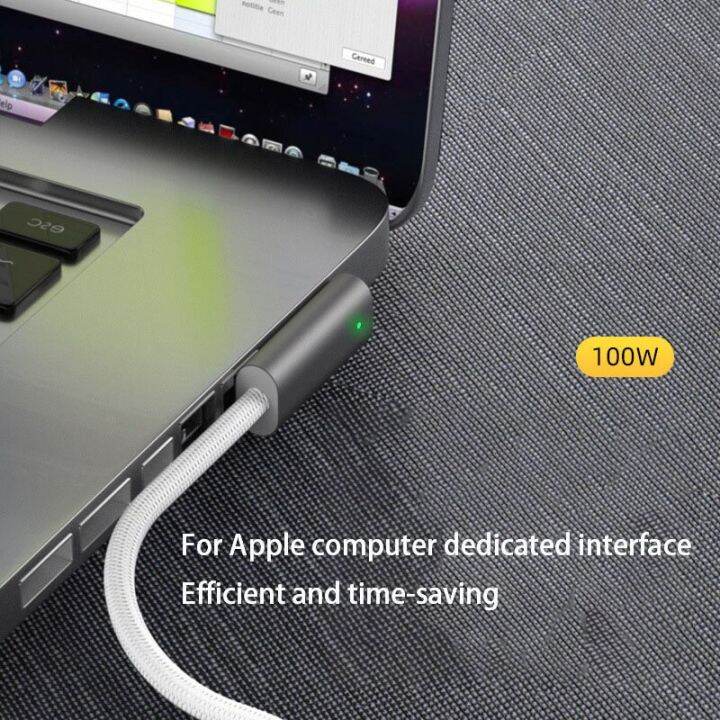 100w-usb-type-c-ไปเป็นแม่เหล็ก1-2สายอะแดปเตอร์สำหรับ-macbook-air-pro-หัวเปลี่ยนสายชาร์จ-pd-ชาร์จไฟสายชาร์จเร็ว