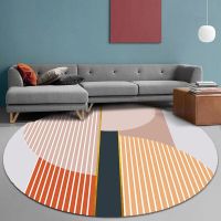 Nordic Round Carpet Living Room Decoration Home Rugs Bedroom Area Rug Large Corridor Stain-resistant Carpets Balcony Soft Mat Tapestries Hangings