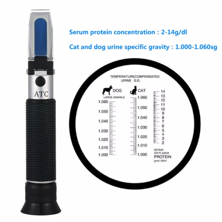 rcyago-สัตว์เลี้ยงรีแฟรกโตมิเตอร์ทางการแพทย์สุนัขและแมวโปรตีน-refractometer