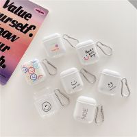 Cute Smiley Earphone Case For InPods 12 i12 i9S Wireless Headphone Soft Silicone Earbuds Clear Protective Cover Box Accessories Wireless Earbud Cases