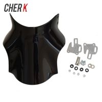 Cherk Motorcycle Black Windshield WindScreen For Honda Hornet CB400 CB600 CB750 CB900 CB919 CB250 CB 400 600 750 900 919 250