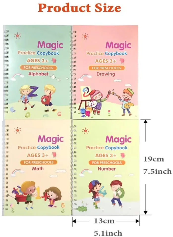 Magic Book Montessori Calligraphy Copybook Children's Notebook Reusable  Calligraphy Handwriting Copybook Copybook Writing Gifts
